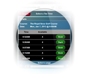 Mobile Tee Times